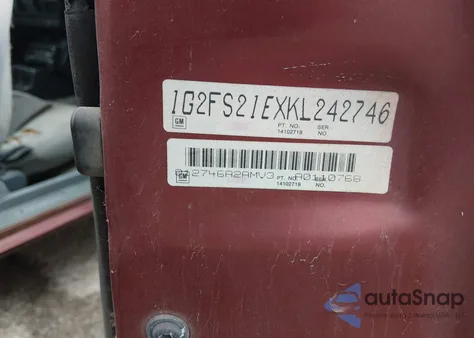 1989 Pontiac Firebird Formula z USA, uszkodzony, nr VIN 1G2FS21EXKL242746